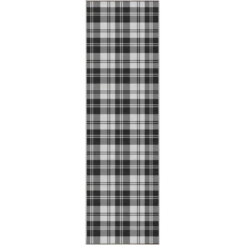 Well Woven Apollo Plaid Farmhouse Geometric FlatWeave Rug