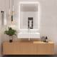 Pyramid Solid Surface Wall-Mounted Bathroom Sink