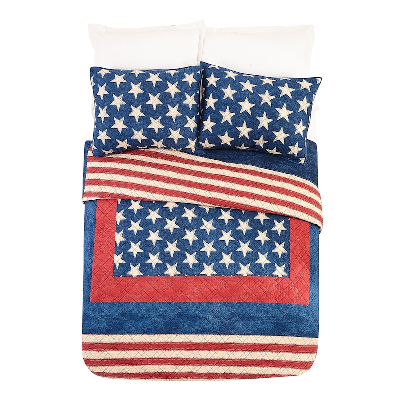 Modern Heirloom Americana Patch Quilt Set