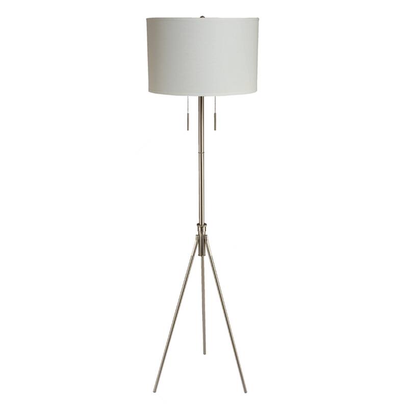 SINTECHNO S-N31171F-SN Contemporary Adjustable Height 71" Tripod Floor Lamp