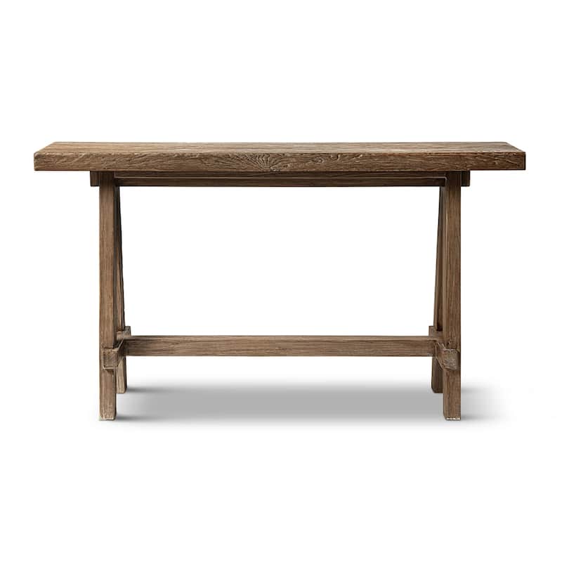 Jennifer Taylor Home Hawthorne 60" Solid Reclaimed Elm Trestle Console Table