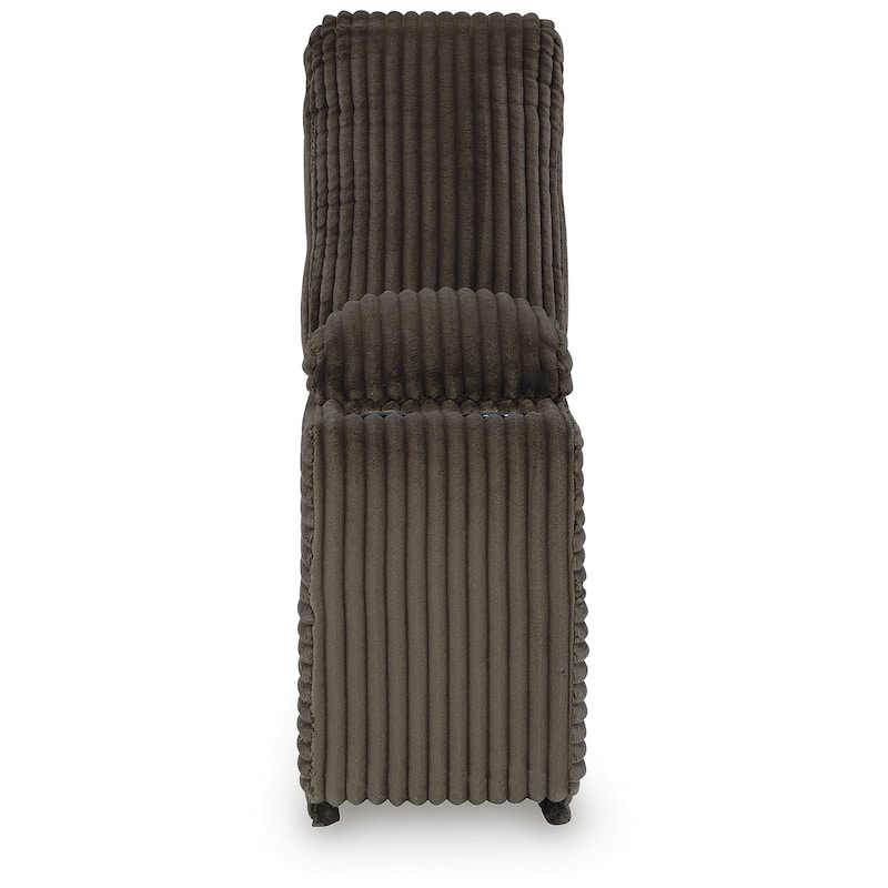 Signature Design by Ashley Top Tier Dark Brown 4-Piece Reclining Sectional with Chaise - 143" W x 74" D x 41" H