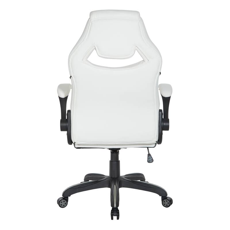 Xeno Gaming Chair in Faux Leather with Color Accents