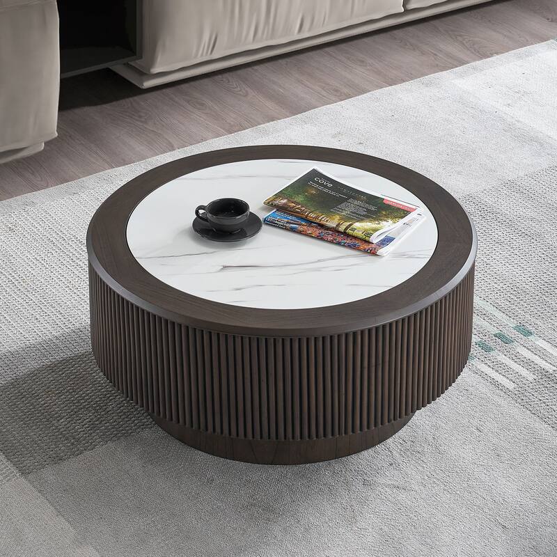 35.43 inch inch Modern Marble Pattern Coffee Table