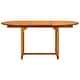 preview thumbnail 26 of 42, vidaXL Garden Dining Table (59.1"-78.7")x39.4"x29.5" Solid Acacia Wood