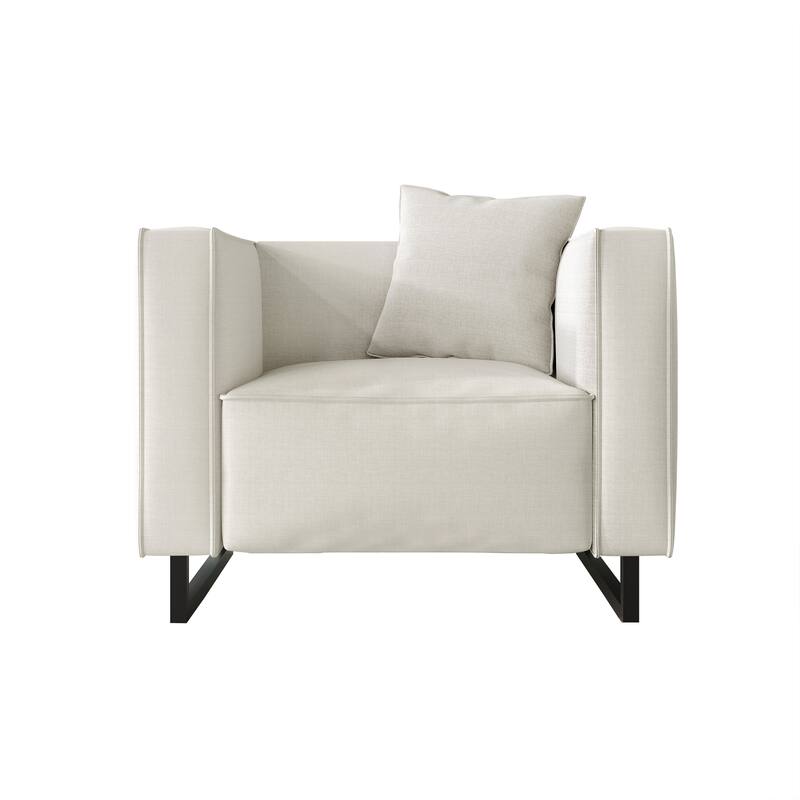 CraftPorch Mid Century Modern 3- Pieces Upholstered Living Room Set