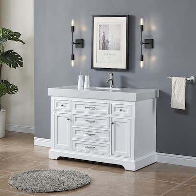 Starsky 2-Lights Modern Industrial Linear Bathroom Vanity Light Wall Sconce Set of 2 - N/A
