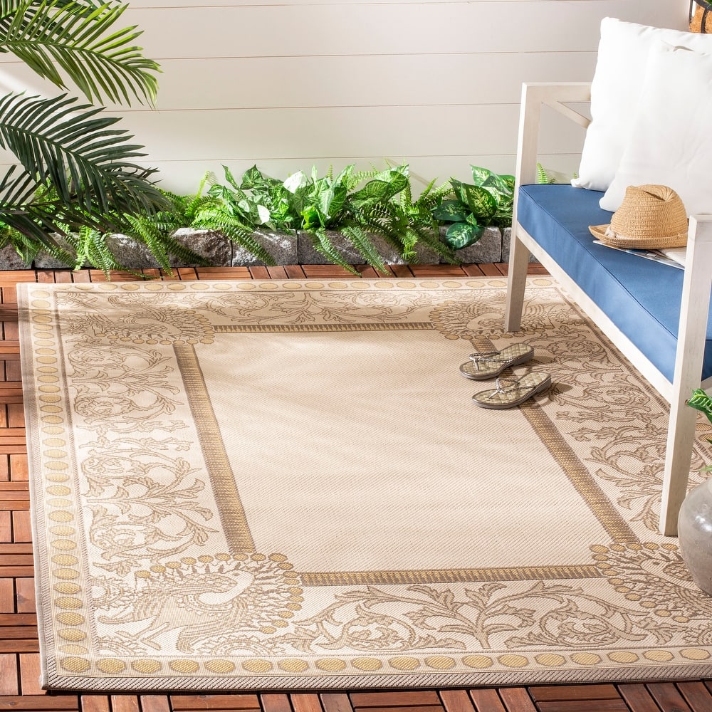 SAFAVIEH Courtyard Loris Indoor/ Outdoor Waterproof Patio Backyard Rug