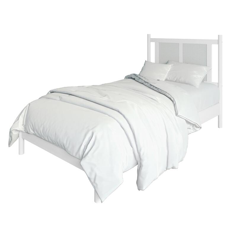 CraftPorch Transitional Wooden Platform Kid Bed