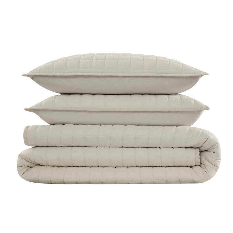 Brooklyn Loom Flax Linen Quilt Set