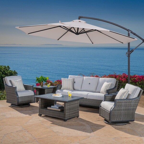 Bonosuki 10ft Patio Offset Umbrella Outdoor Hanging Umbrella. Opens flyout.