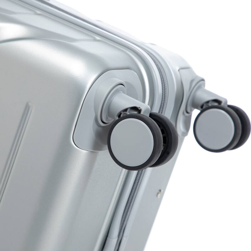 28 Inch Large Checked Luggage, Scratch Resistant Surface Four Multi-Directional Wheels, With Combination Lock and Side Hooks