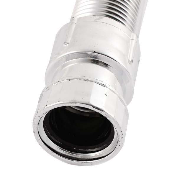 Flexible Retractable Sink Drain Hose – Stainless Steel Wire Reinforced, 15.75 To 34.25 Inch Adjustable Length, 32mm Universal Fit For Bathroom Basins & Kitchen Sinks