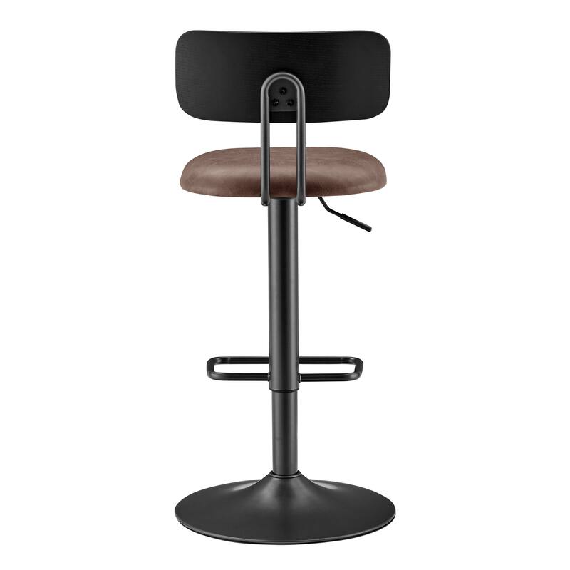 NPD Furniture Judith PU Gaslift Bar Stool (Set of 2)