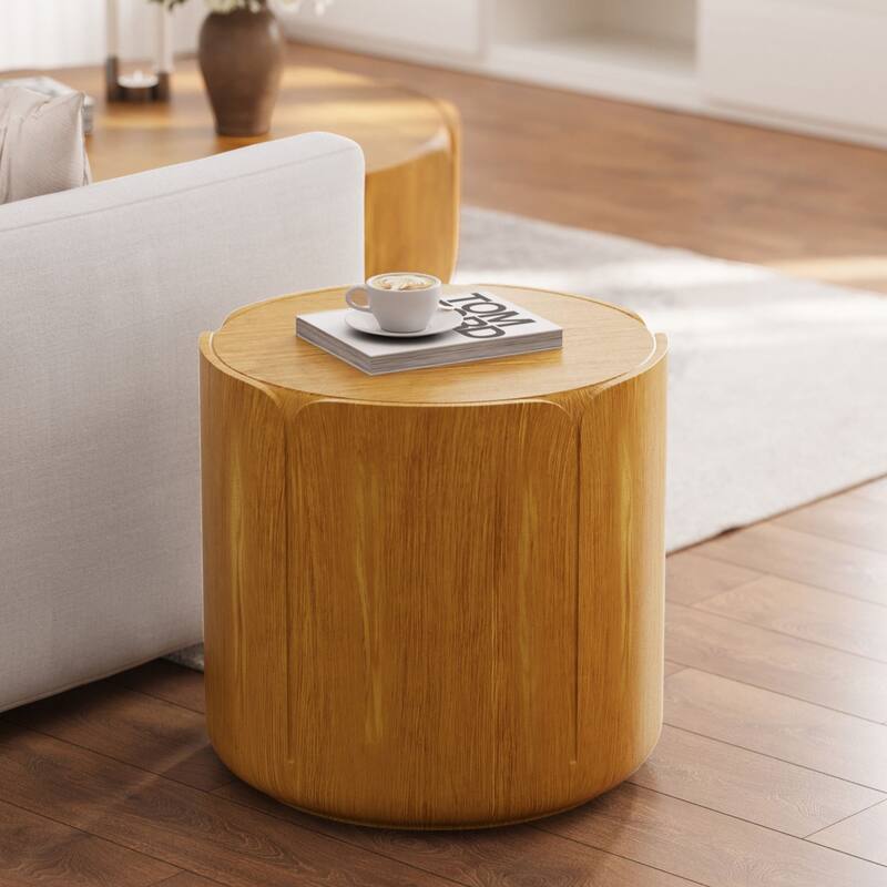 GDFStudio Kaelwyn MGO Cylindrical Waterproof Coffee Table