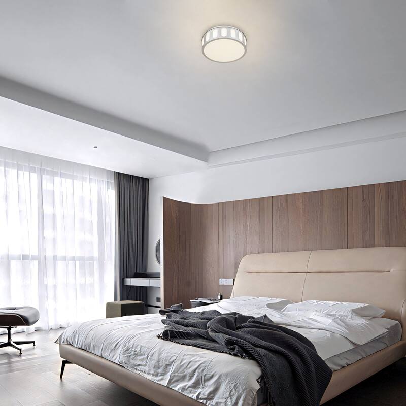 Bantom 11" Brushed Nickel LED Flush Mount Ceiling Light