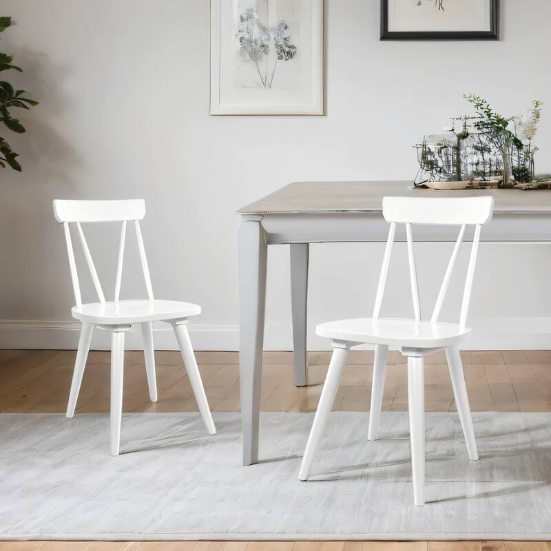 Windsor 17.4" Wide Wooden Dining Chairs