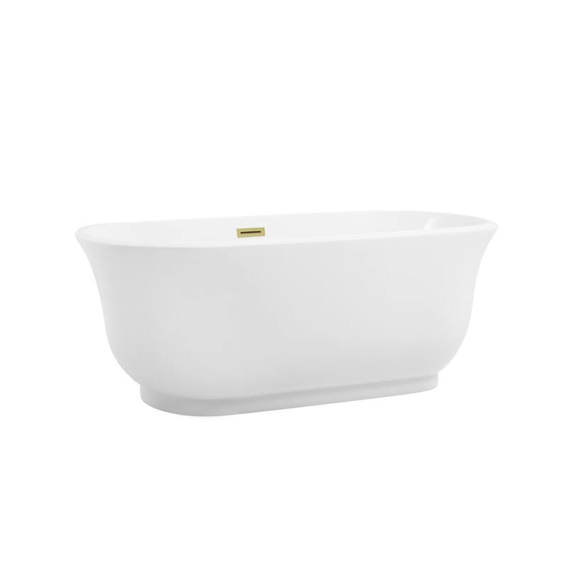 Cameron Soaking Bathtub in Glossy White