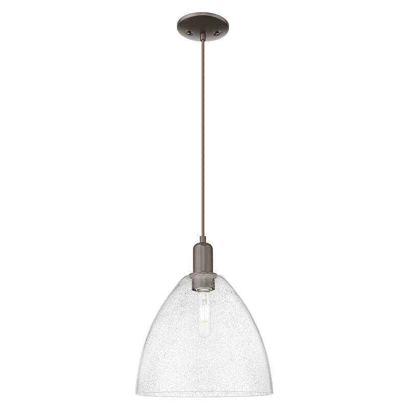 Innovations Lighting Endless Possibilities Arcadia - Bristol - 1 Light 12" Cord Hung Mini Pendant - Oil Rubbed Bronze/Seedy