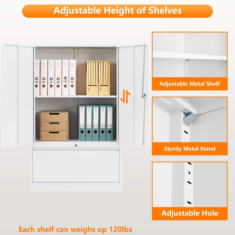 Modern File Cabinets for Home Office with Drawers - N/A