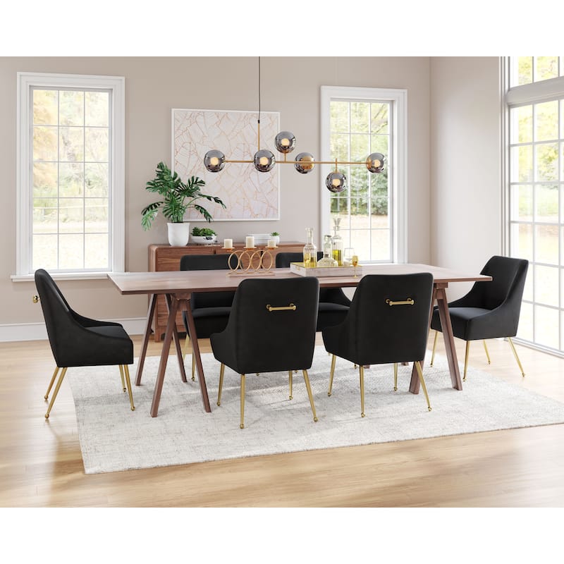 Maxine Dining Chair Gray & Gold