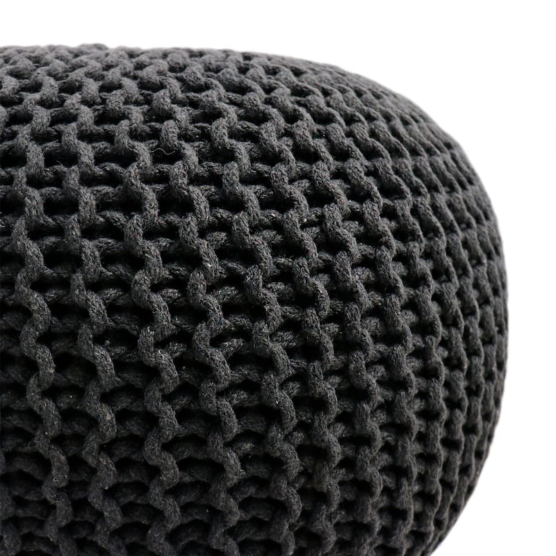 Pasargad Home Santorini Cotton Pouf