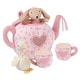 preview thumbnail 3 of 4, Lambs & Ivy Tea Party Interactive Plush Playset Toy w/ Cups, Pot, Goose & Bunny