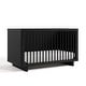 preview thumbnail 11 of 14, Storkcraft Kyoto Deluxe 3-in-1 Convertible Crib with Bonus Toddler Guardrail Black