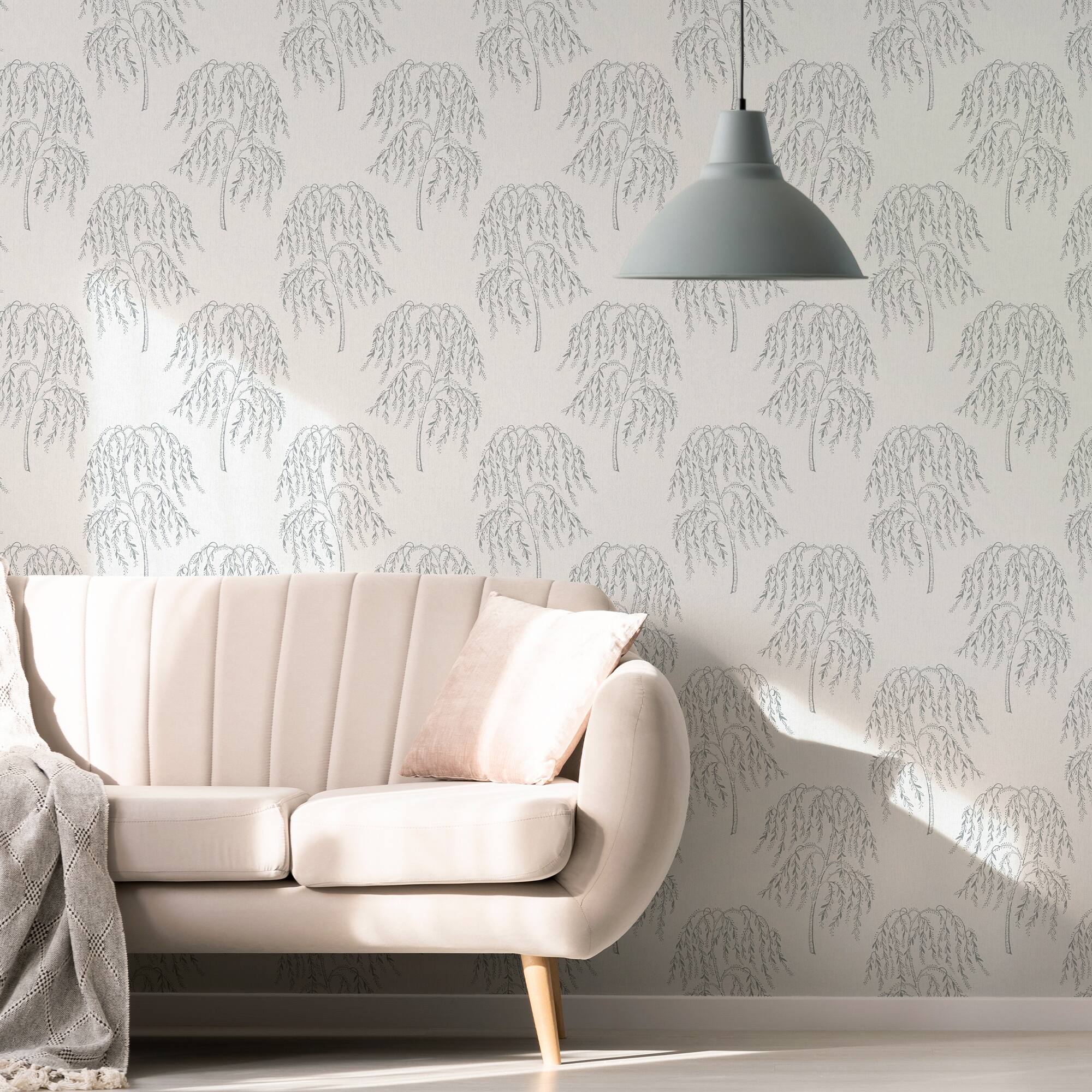 Willow Tree Silver Wallpaper - N/A - On Sale - Bed Bath & Beyond - 35690071