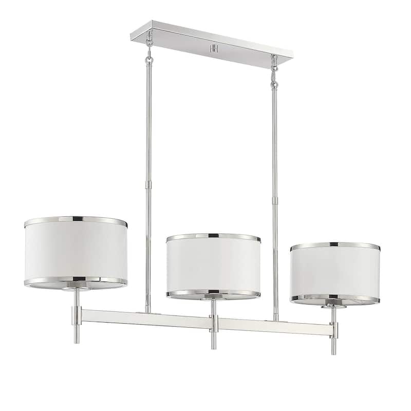 Savoy House Delphi 3 Light 10" Wide Linear Chandelier