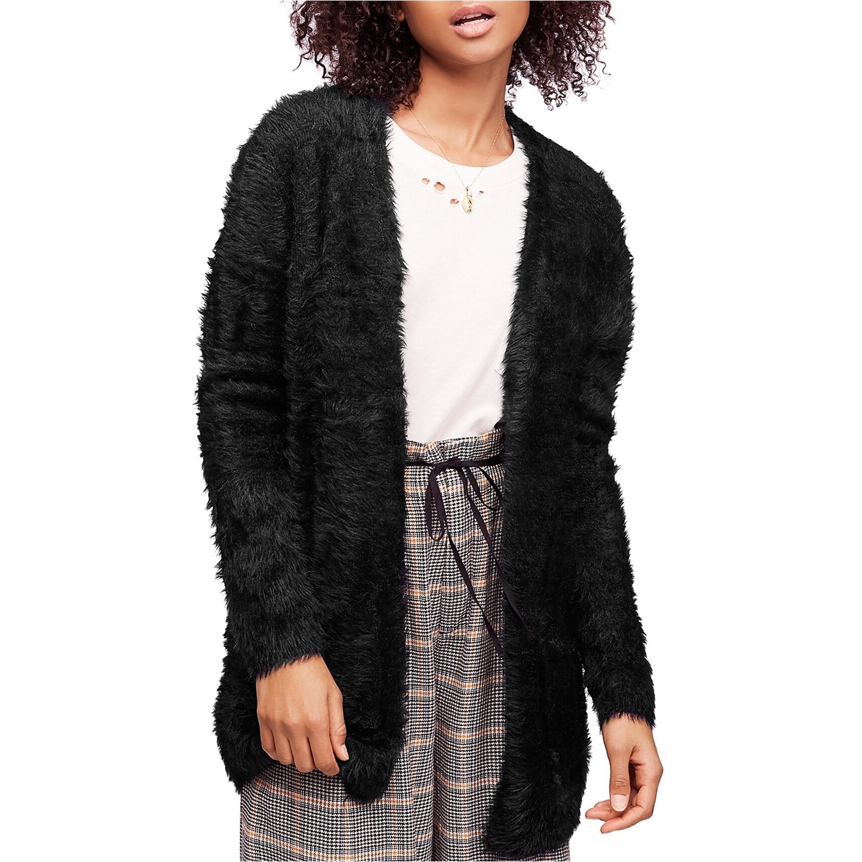 faux fur cardigan womens