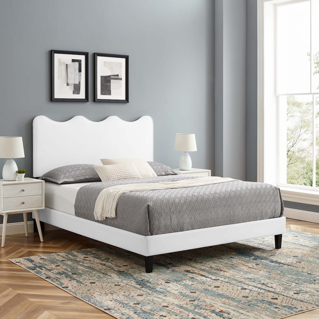 Current Performance Velvet Twin Platform Bed