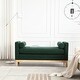 preview thumbnail 4 of 29, 53.5"W Elegant Upholstered Bench with Pillows for End of Bed, Bedroom, Living Room