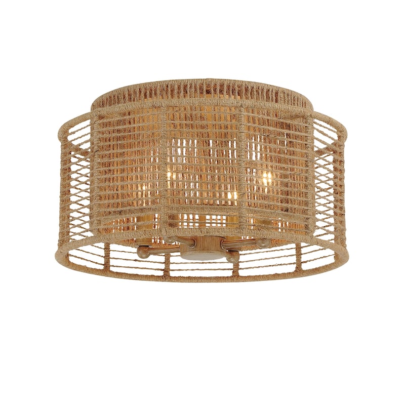 Jayna 4 Light Burnished Silver Ceiling Mount - 14.9'' W x 8.86'' H