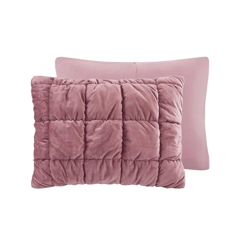 Intelligent Design Velvet Dream Puff 3 Piece Comforter Set