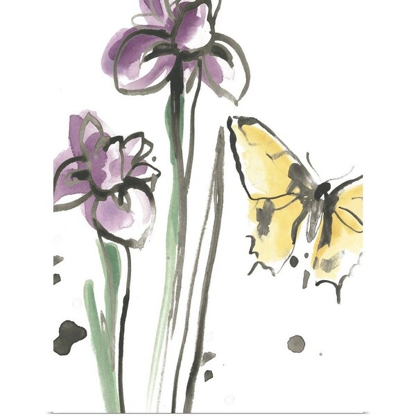 "Ink Wash Garden IV" Poster Print