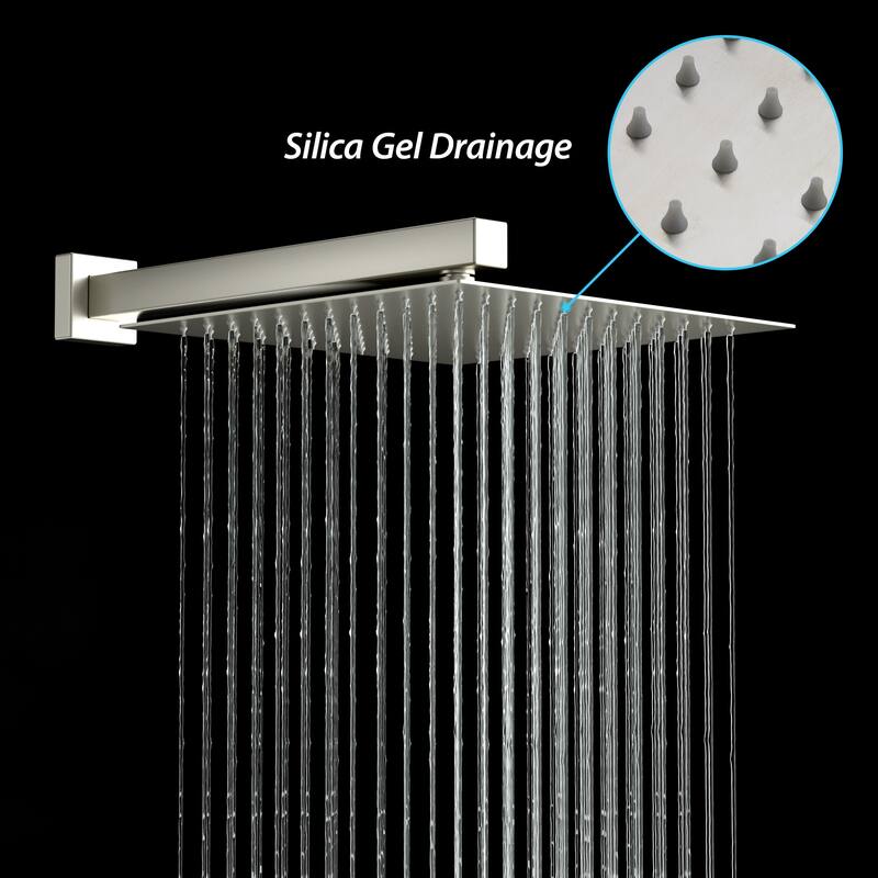 Topcraft 10-inch Wall Mount Square Shower System with Rough-in Valve - 10*10