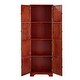 preview thumbnail 19 of 24, 4-Tier Corner Kitchen Pantry Storage Cabinet with 8 Doors and Adjustable Shelves for Efficient Organization