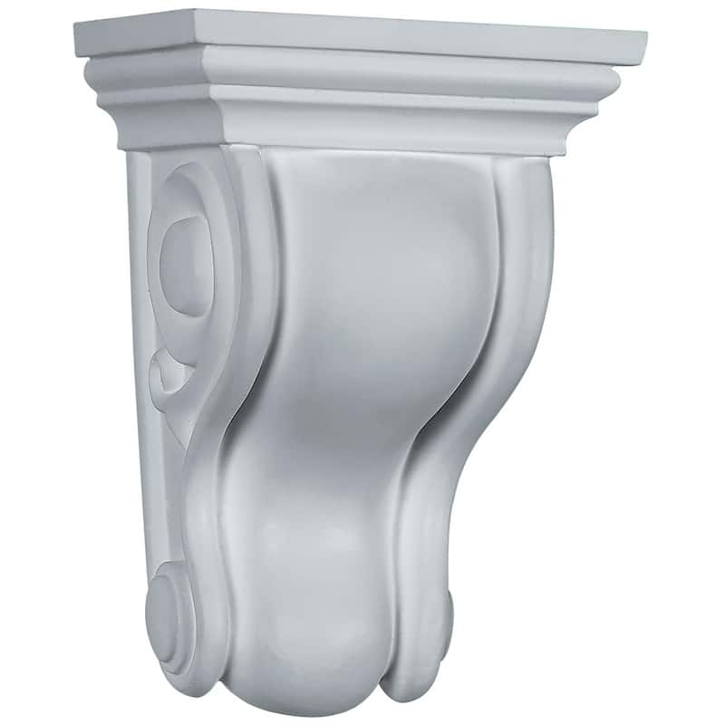 Traditional Curved Corbel - 4 3/4"W x 3 1/2"D x 6 3/4"H