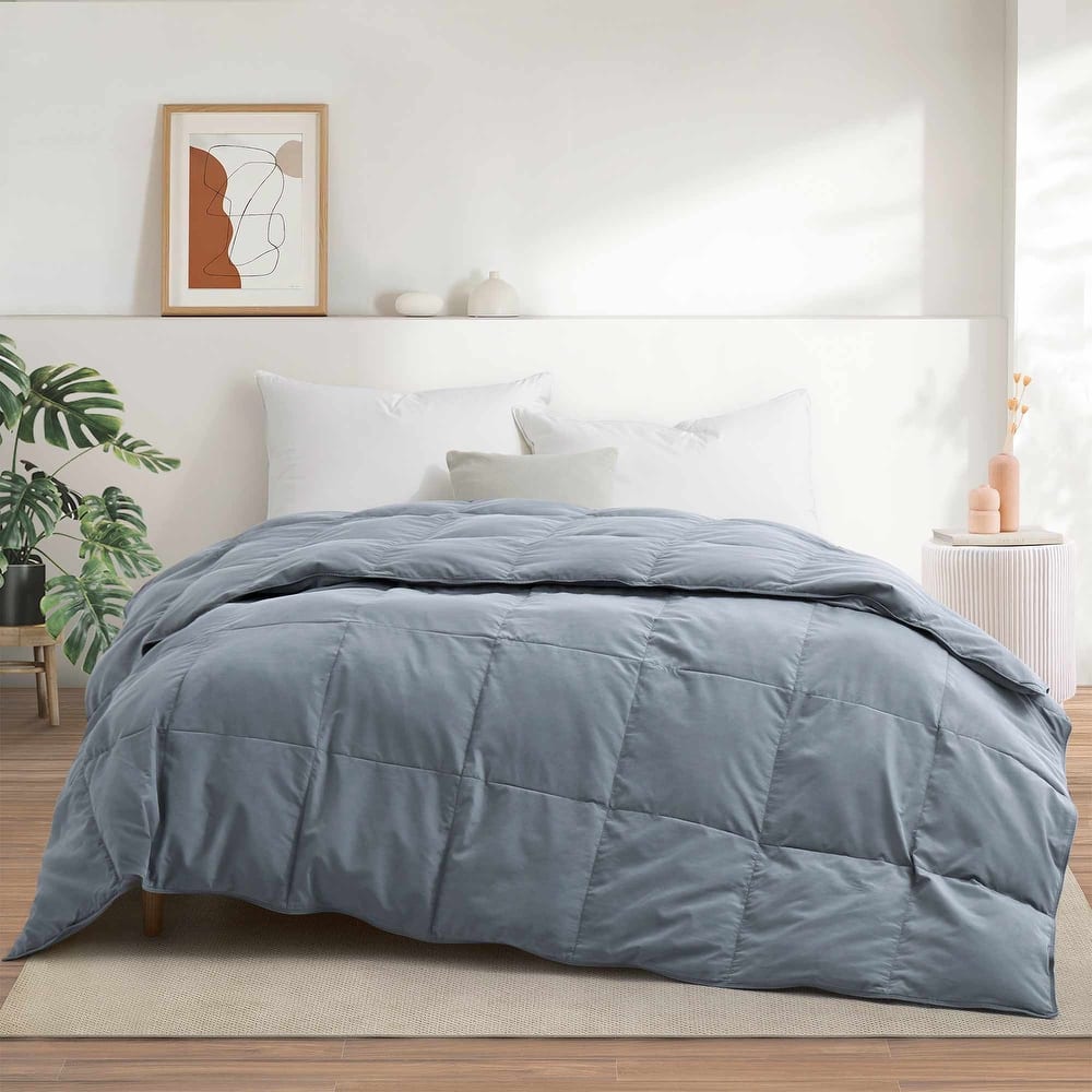 Lightweight White Feather Down Fluffy Comforter Duvet Insert