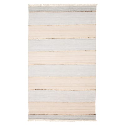 Sienna Beige, Grey Rug 4'11" x 8'3" - 4'11 x 8'3
