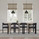 preview thumbnail 3 of 34, Jazmin Mid-Century Modern Upholstered Barrel Dining Chairs - Set of 2/4/6 Set of 4 - Charcoal & Black