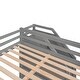 preview thumbnail 50 of 95, Bunk Bed with Trundle with Safety Guardrail and 3 Storage Stairs, Triple Bunk Multifunctional Space-Saving Solution for Bedroom