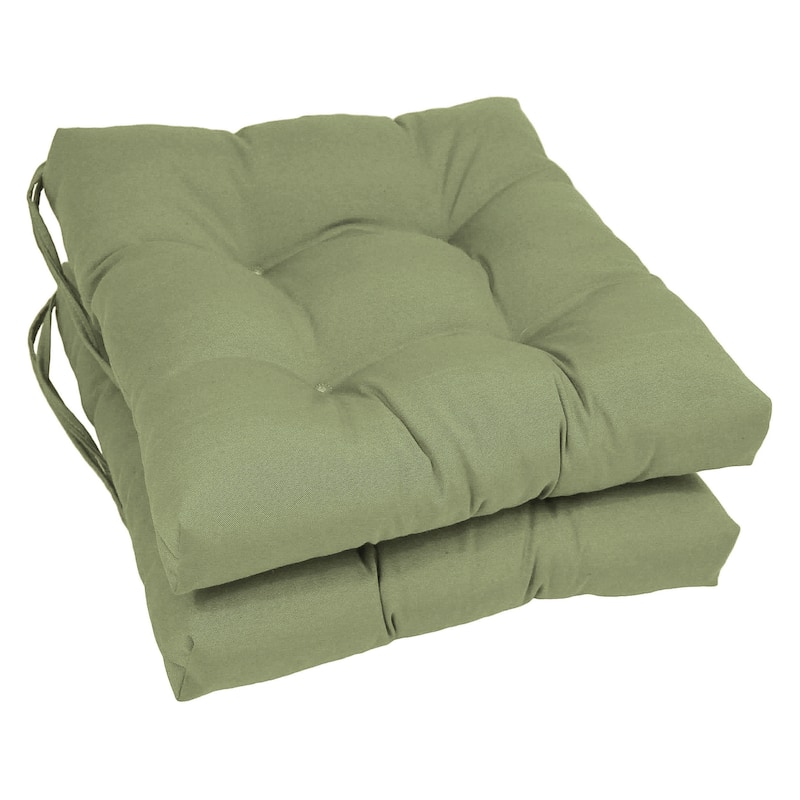 16-inch Square Indoor Chair Cushions (Set of 2, 4, or 6) - 16" x 16" - Set of 6 - Sage