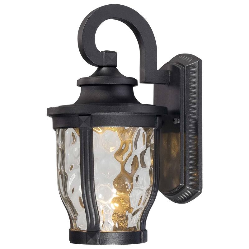 The Great Outdoors 1 Light 12.25" Height LED Outdoor Wall Sconce from - Black