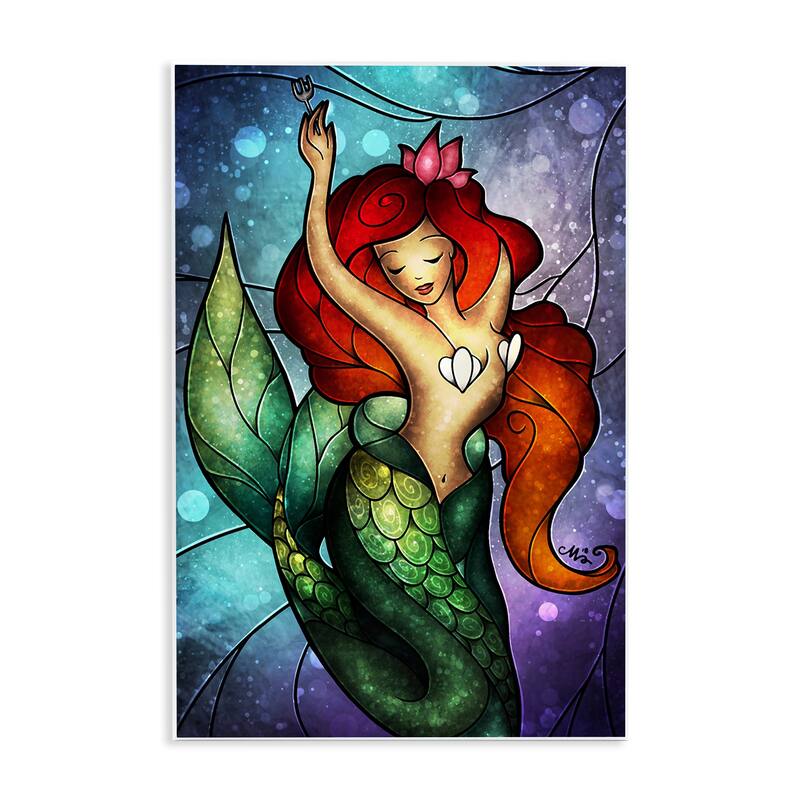 Stupell Undersea Dreaming Mermaid Wall Plaque Art Design By Mandie Manzano - 10 x 15