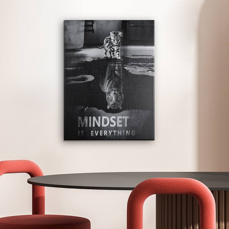 'Mindset is Everything' Wall Art Gallery Wrapped Canvas Bed Bath