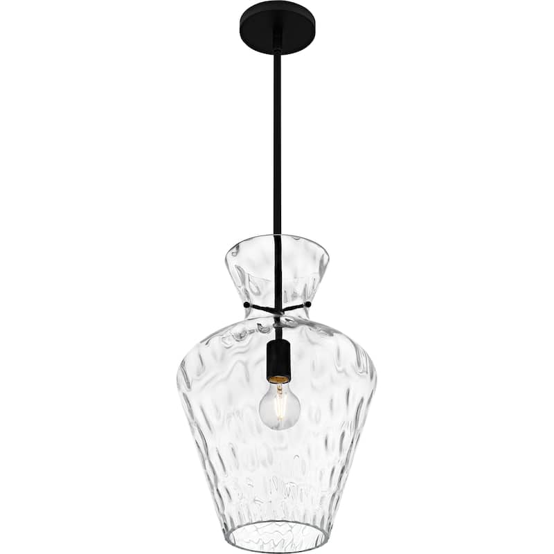 Hollis 1-Light Matte Black Pendant