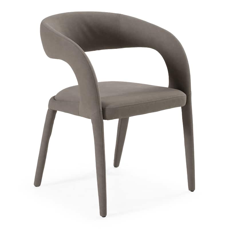Modrest Faerron Modern Grey Leatherette Dining Chair