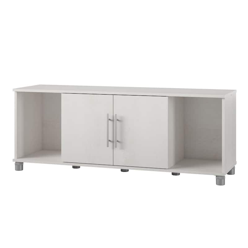 Systembuild Evolution Colwyn Shoe Storage Bench - Ivory Oak